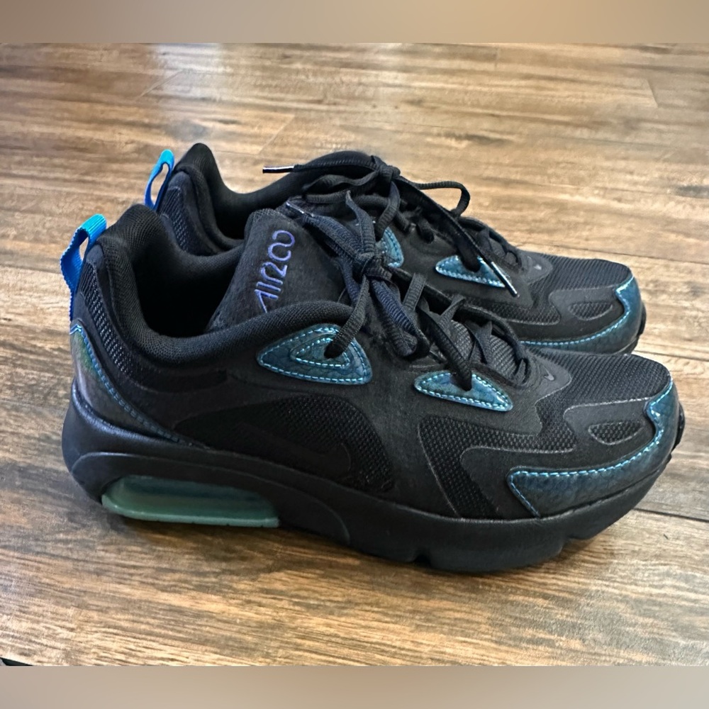 Nike Air Max 200 Black Blue Kid's Hero 7Y